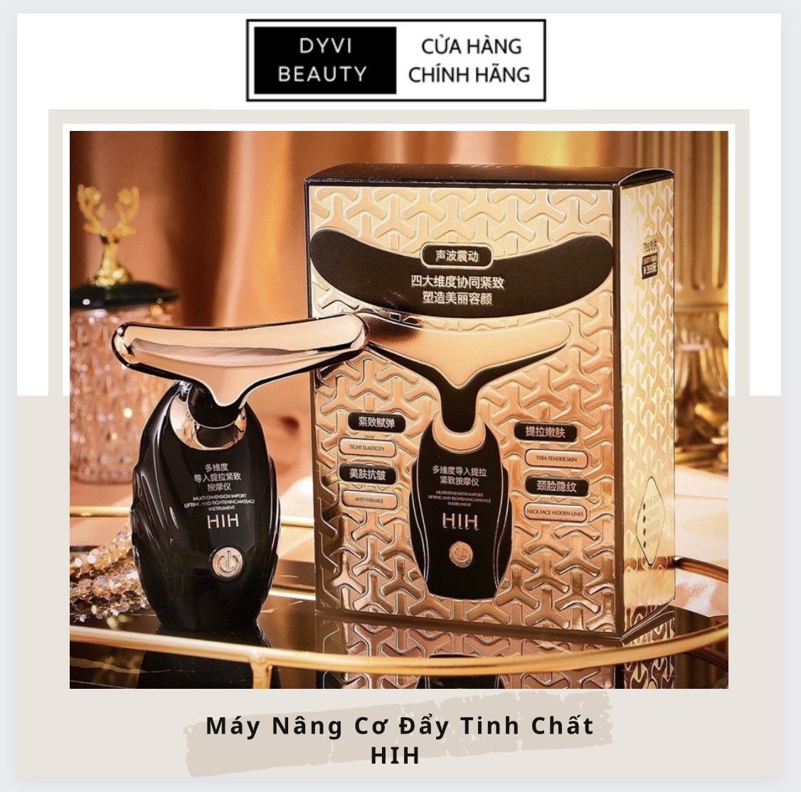 Máy massage hih nâng cơ mặt, đẩy tinh chất, tăng sinh collagen giúp gương mặt trẻ hóa, thon gọn