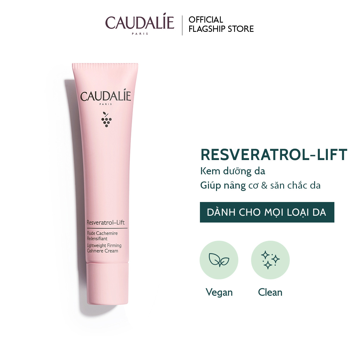 Kem dưỡng nâng cơ, nhẹ mặt, săn chắc da Caudalie Resveratrol-Lift 40ml - Thương hiệu mỹ phẩm cao cấp từ Pháp