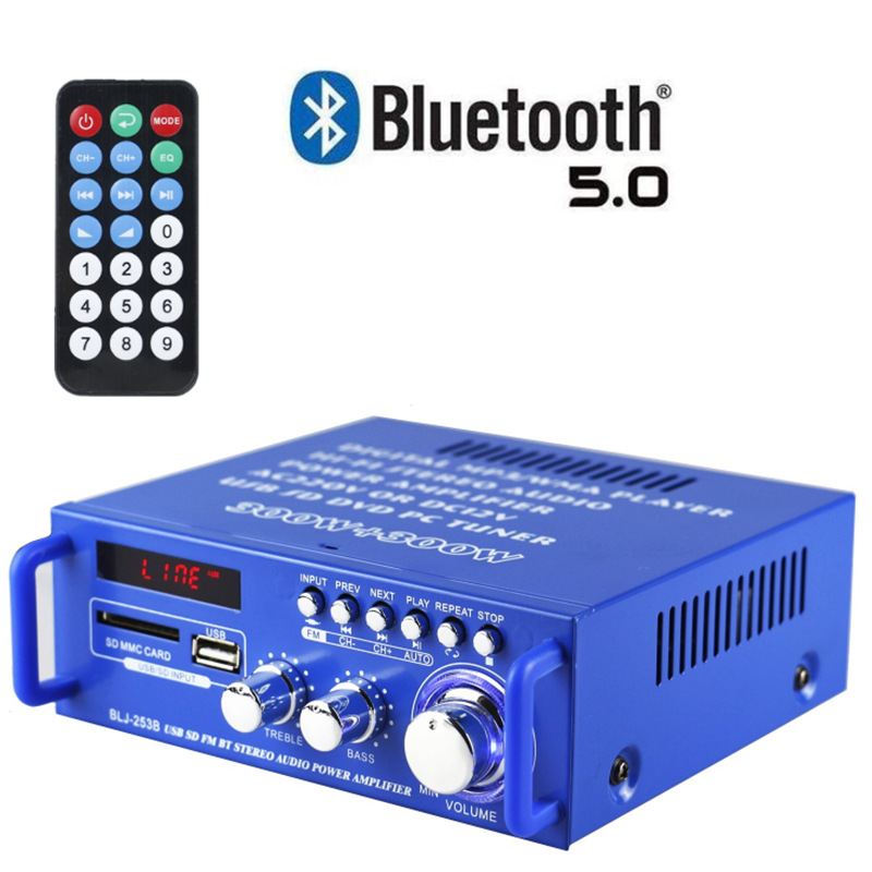 Amply mini Sunbuck BJ 253, Amply 12V chuyên dùng cho xe hơi. Bluetooth 5.0 kết nối cực nhạy. Bảo hành uy tín 1 đổi 1