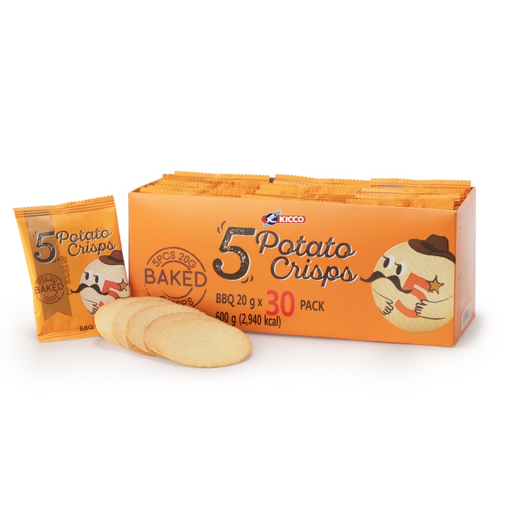 Bánh khoai tây 5 potato crisps vị bbq