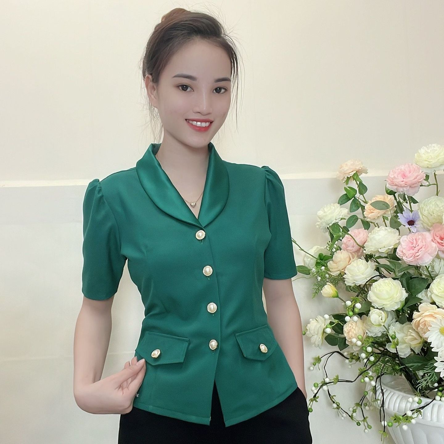 Com2 - áo kiểu công sở thanh lịch