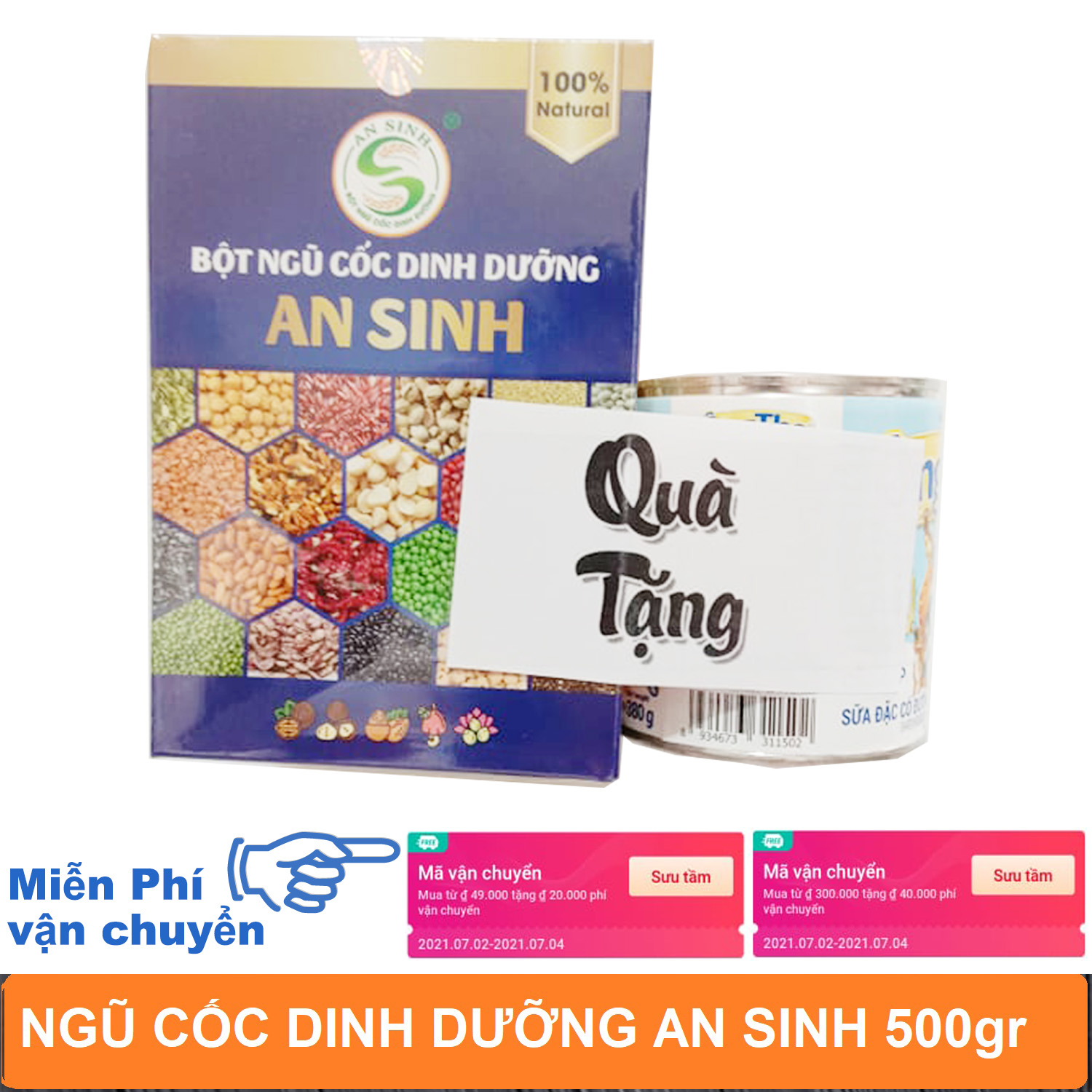 [ CÓ TẶNG SỮA ONG THỌ] +NGŨ CỐC LỢI SỮA AN SINH 0.5KG, GIẢM CÂN, DUY TRÌ VÓC DÁNG PHÁI ĐẸP