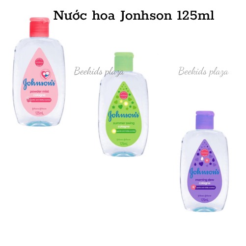 Nước hoa gohnson baby 125 ml nhiều hương cho bé, dầu thơm cho bé - beekids plaza