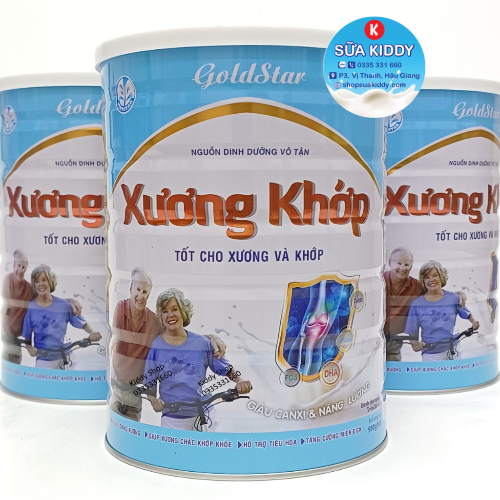 [TIÊU CHUẨN HOA KỲ] Sữa GOLDSTAR xương Khớp 900g ngừa loãng xương, tiểu đường, hỗ trợ tim mạch cho người trên 30 tuổi (kiddy1234)
