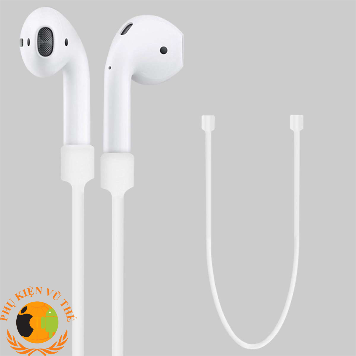 Dây Silicon Đeo Cổ Giữ Dành Cho Tai Nghe Airpod Không Rơi Mất, Dẻo, Bền, Sang Trọng