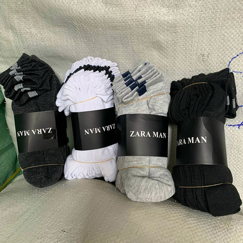 Set 10 đôi vớ nam cotton cổ ngắn