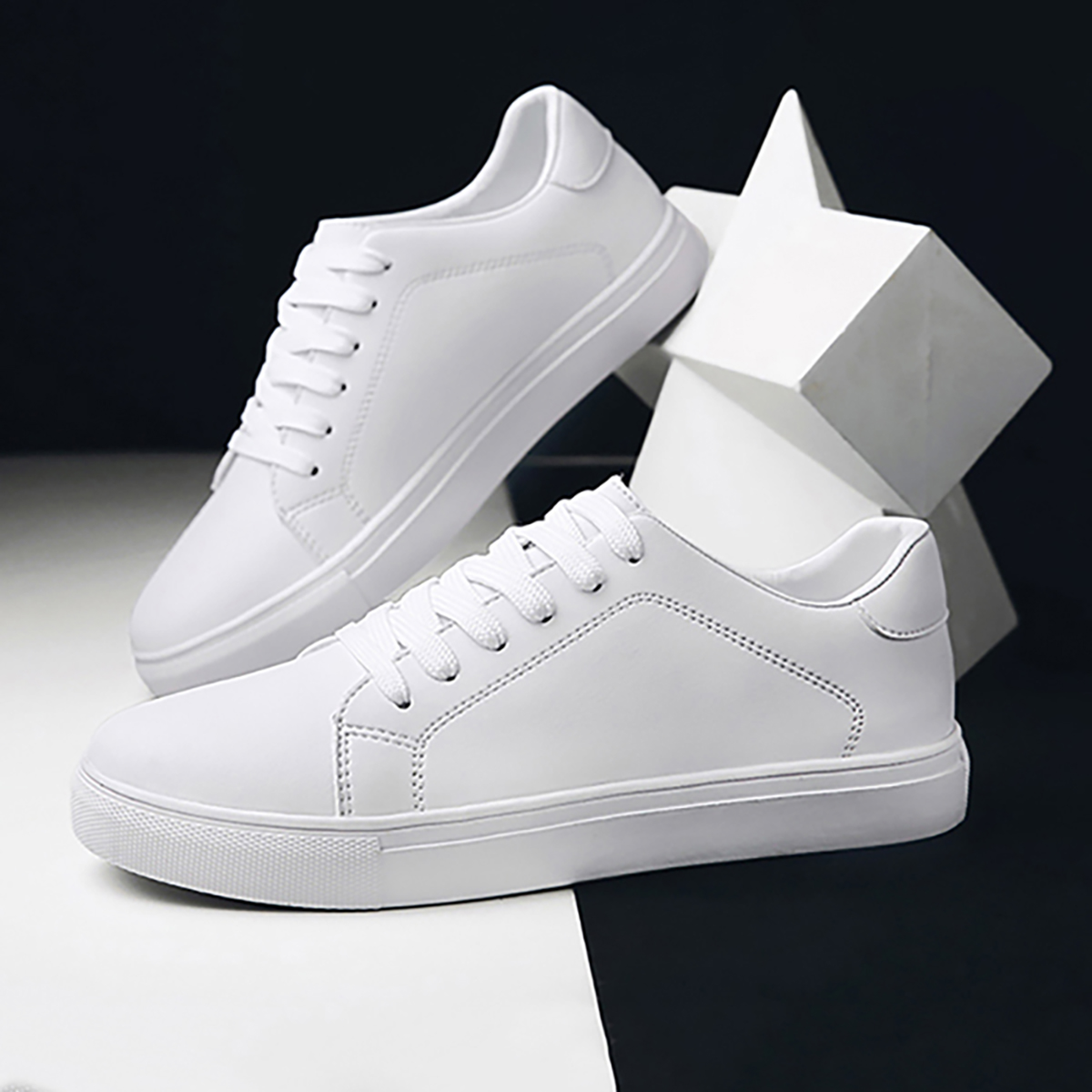 Giày nam thể thao sneaker ADAM STORE trắng đẹp cổ cao cho học sinh đi học đi làm cao cấp Mã OTO