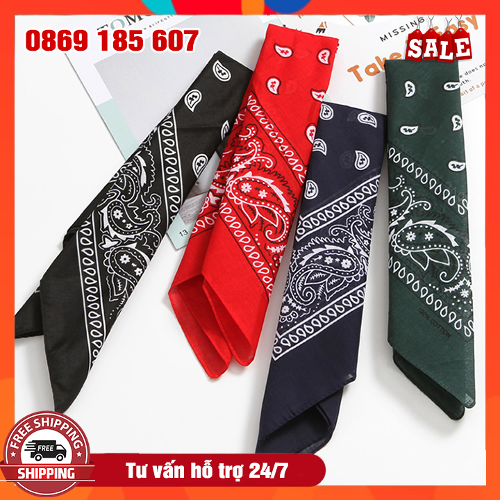 Khăn Headband Bandana Họa Tiết Thanh Lịch Thời Trang Nhiều Màu Lựa Chọn