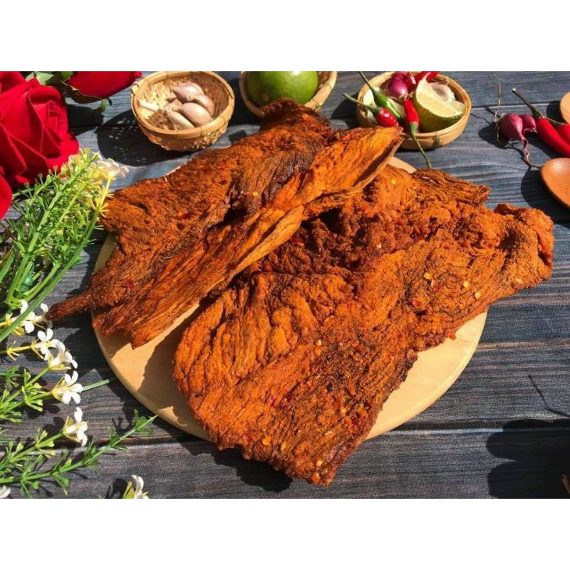Khô bò giòn loại 1 túi 500gram hàng ngon nhà làm