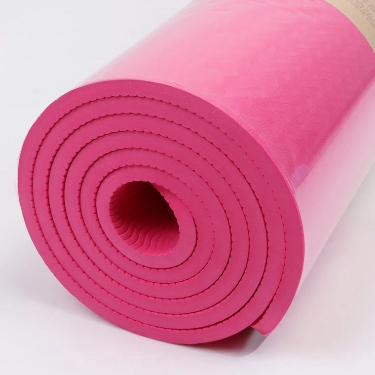 Unicolor tpe Thảm Tập Yoga 183*80*6mm Thảm Tập Yoga Rộng Thảm Tập Yoga O