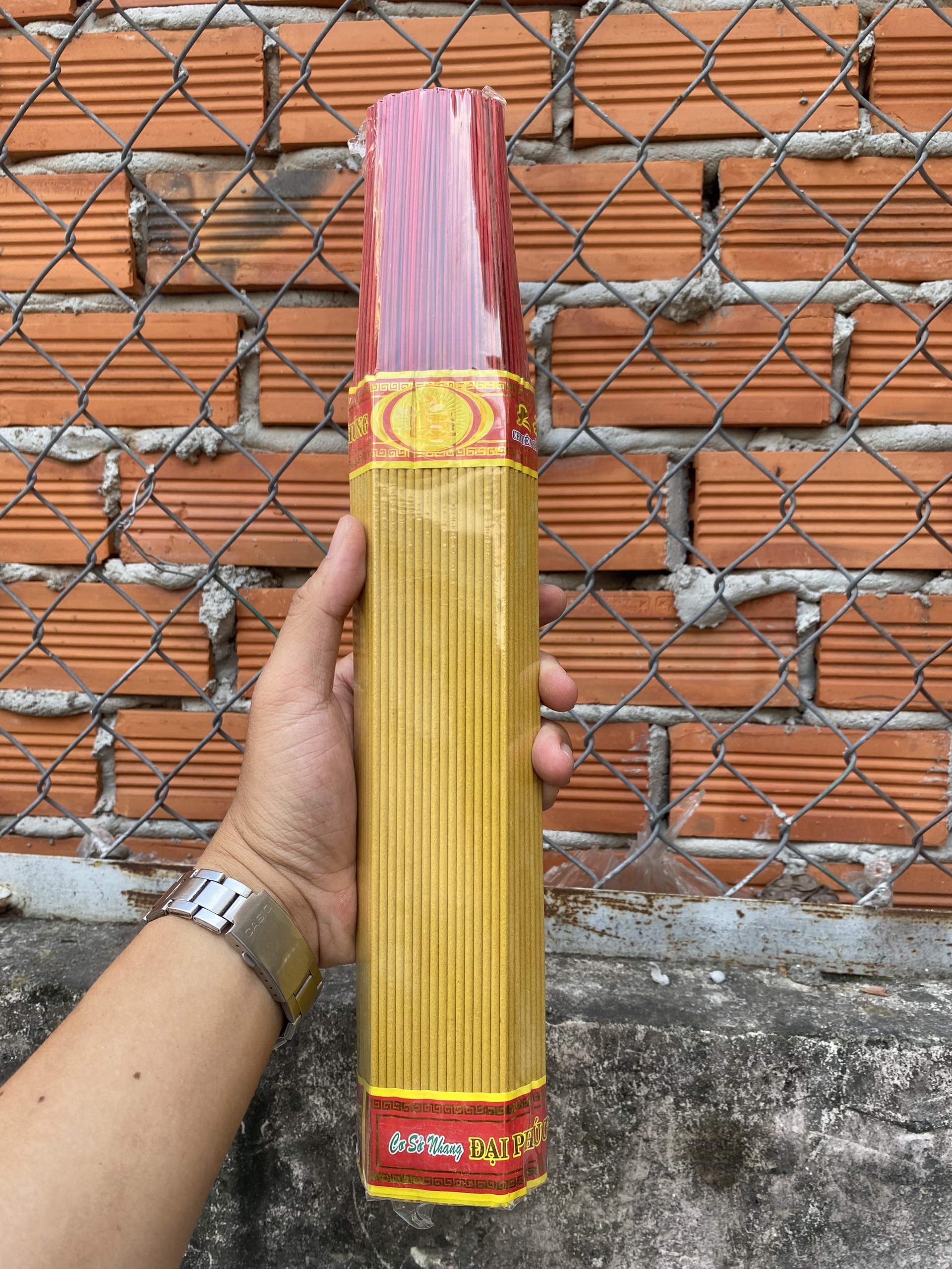 Nhang thơm đặc biệt cao cấp ít khói ít tàn - nhang cát tường lục giác dẹt bó 292 cây - hương ít khói - ít tàn