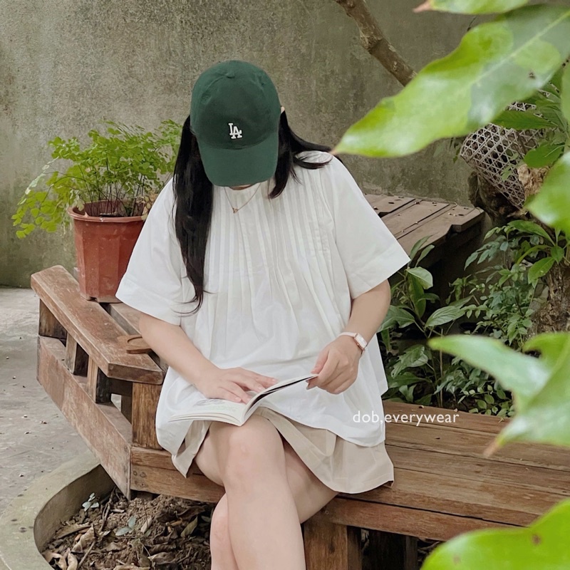 Dob - áo babydoll xếp li puny a0622