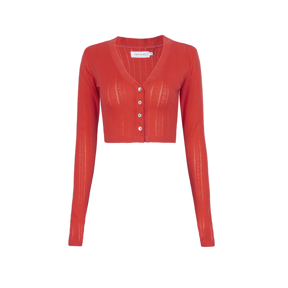TATICHU - Basic Cropped Cardigan -  Áo croptop cardigan form ôm