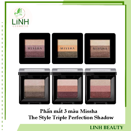 Phấn mắt 3 màu Missha The Style Triple Perfection Shadow màu 01