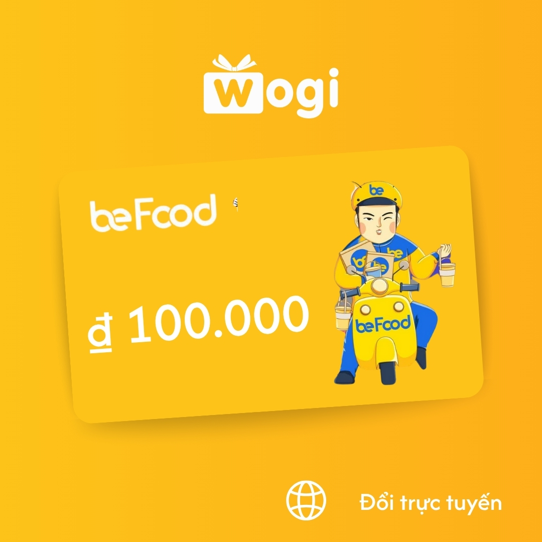 Phiếu mua hàng  tiền mặt BE FOOD trị giá 100.000 ₫