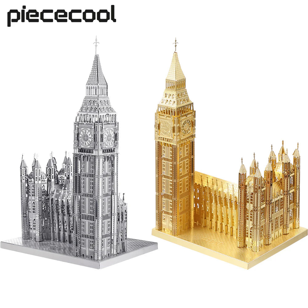 Piececool 3D kim loại câu đố Mô Hình Bộ dụng cụ lớn Ben Xây Dựng Bộ dụng cụ tự làm đồ chơi cho thanh thiếu niên  quà tặng sinh nhật