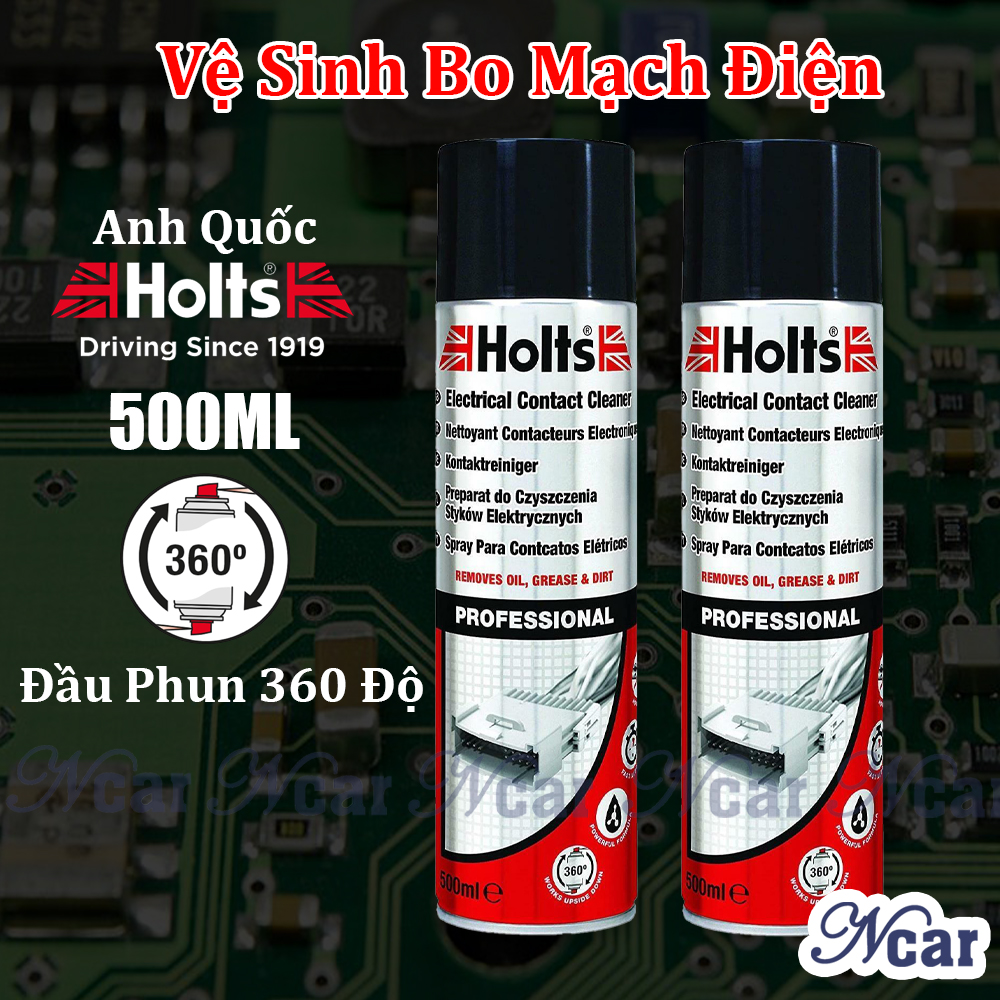 Xịt vệ sinh bo mạch điện tử holts nhập khẩu anh quốc 500ml - chai dung dịch vệ sinh bo mạch điện tử, chai xịt vệ sinh làm sạch bo mạch chai xịt vệ sinh tiếp điểm