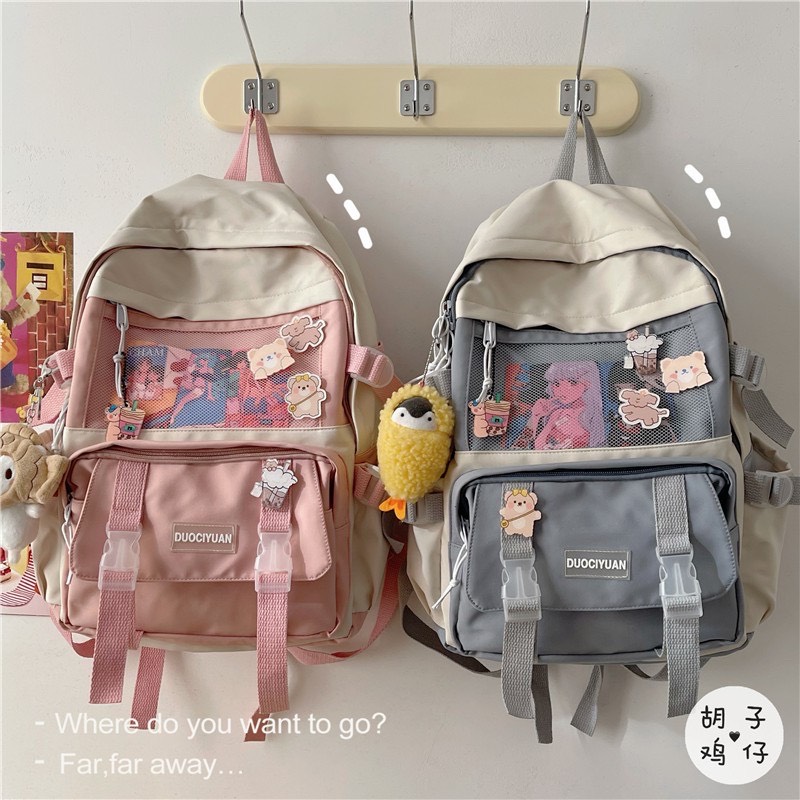 Balo Thời Trang Nam Nữ ULZZANG Chống Thấm YOVOVO