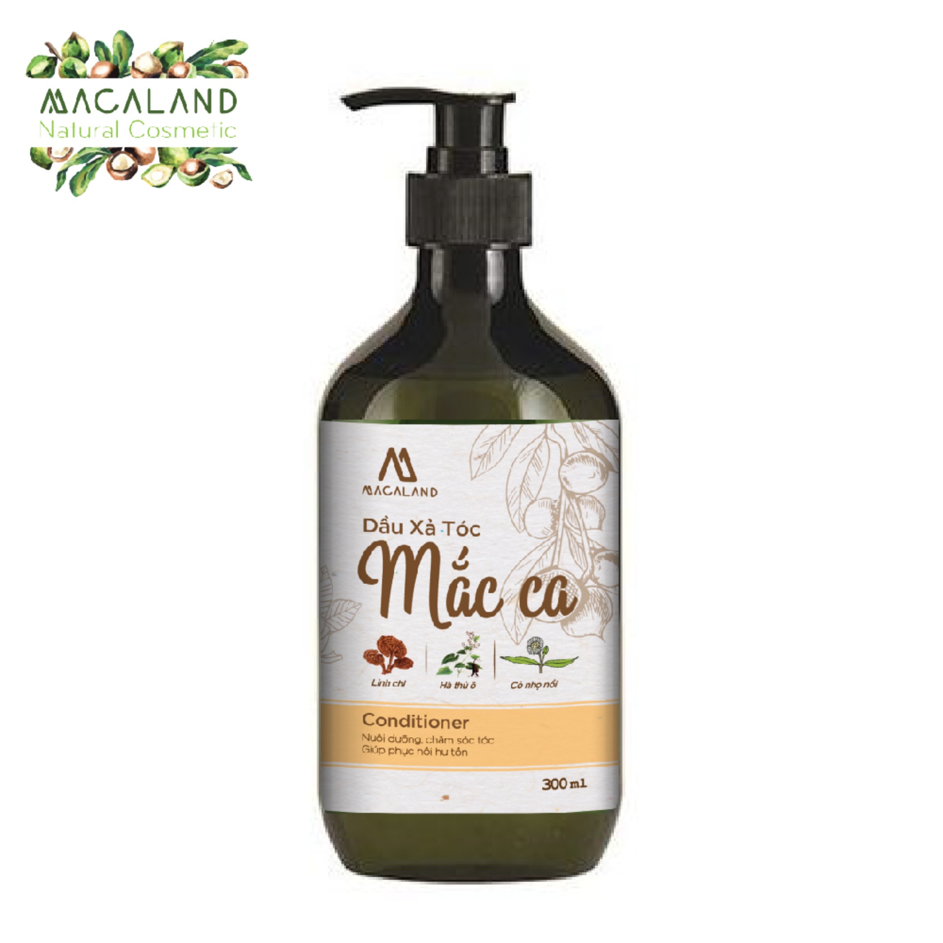 Dầu Xả tóc dầu Mắc Ca Macadamia 300ml MACALAND giúp tóc mượt và dày hơn