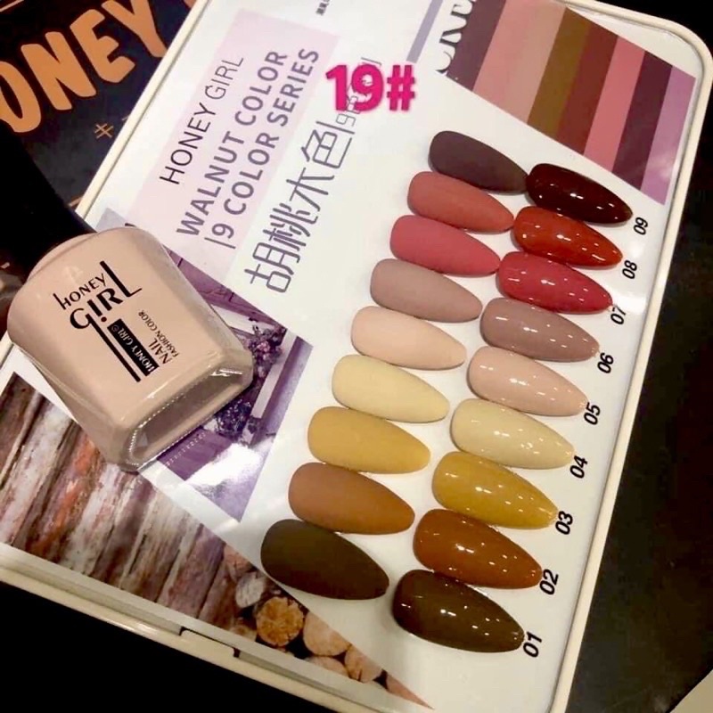 Set sơn gel honey girl chất siêu đặc đẹp chọn màu lẻ