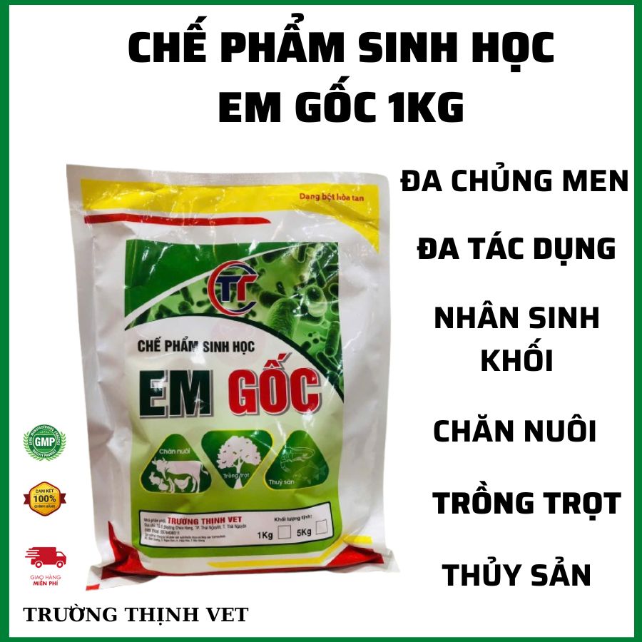  Chế phẩm sinh học EM gốc 1kg đa chủng men dùng trong trồng trọt chăn nuôi thuỷ sản 