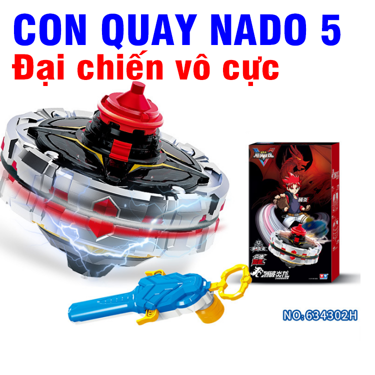 Đồ chơi con quay nado Thần Phong Giáp Chiến dòng hợp thể gia tốc bằng hợp kim nhựa cao cấp mã 634301H và 634302H