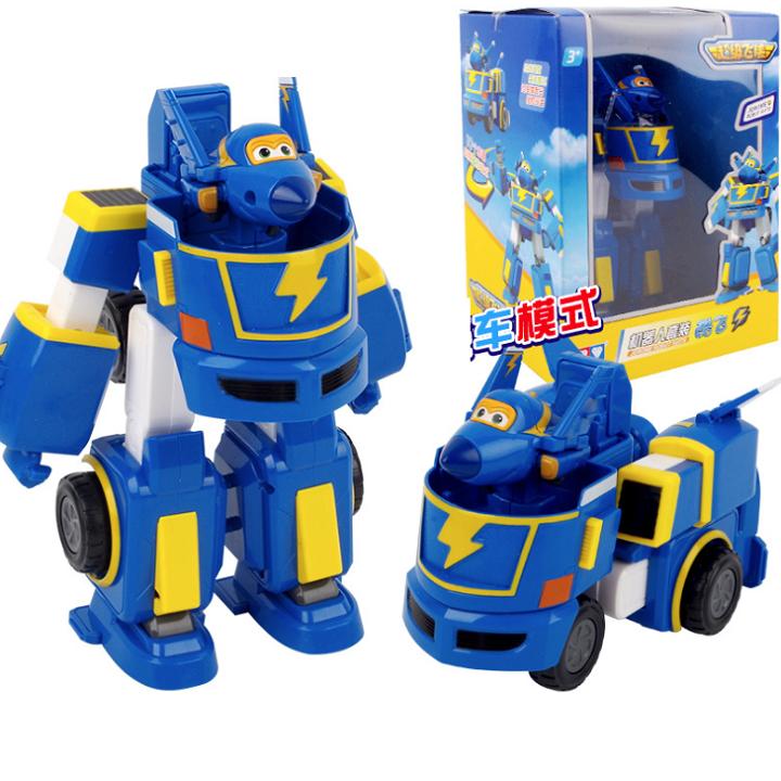 Đồ chơi trẻ em mô hình Super wings đội bay siêu đẳng máy bay Jerome cuồng phong và rô bốt cỡ lớn hãng Auldey