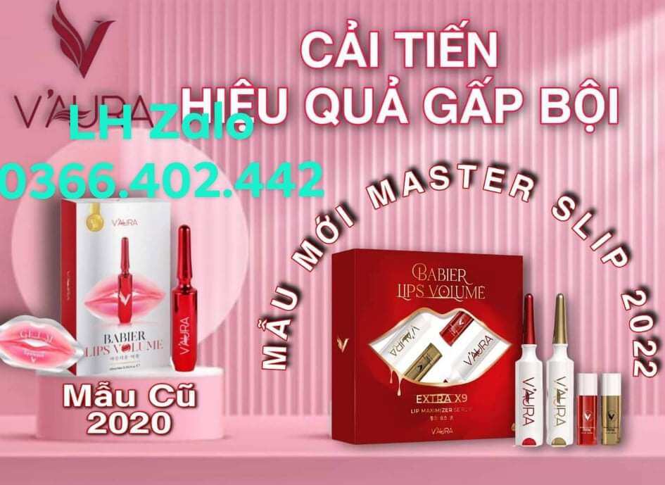 [FreeshipMAX] [mẫu mới] Tinh chất cấy màu môi Vaura Babier Lips Volume V3 Extra X9