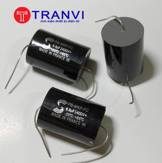 Tụ phân tần loa 6,8mf 400v-bộ 2 cái