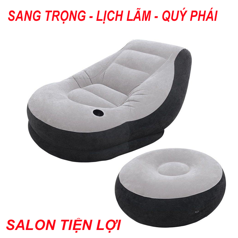 Nệm SaLon Ghế ngồi Ghế thư giãn Ghế đa năng Ghế hơi intex vỏ nhung Thiết kế sang trọng Thích hợp cho thư giãn nghỉ ngơi lúc mệt mỏi Bảo hành Uy tín 1 đổi 1 – KM Bơm Điện