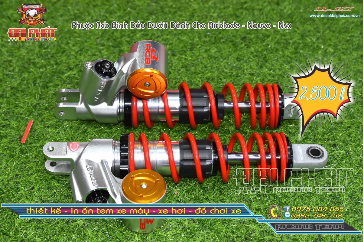 Phuộc rcb b3 bình dầu ngang dành cho airblade - sh