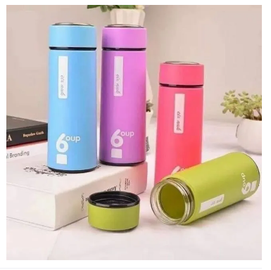 Bình giữ nhiệt 6up lõi thuỷ tinh 450ml