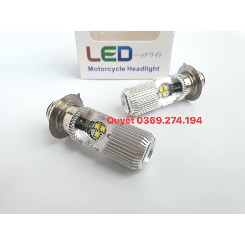 [FREESHIP] Đèn Pha LED SHILAN Lắp Xe Máy Đủ Chân M5 H4