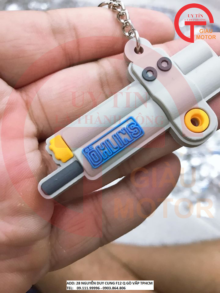 MÓC KHÓA MÔ HÌNH TRỢ LỰC SƯỜN OHLINS BẰNG CAO SU