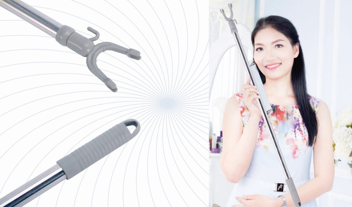 [HCM]Cây Lấy Đồ Trên Cao Inox Cao Cấp Điều Chỉnh Được Chiều Dài Thuận Lợi và Sang Trọng Đẹp Không Gian Nhà Hộ Gia Đình Các Bạn Sinh Viên ở nhà trọ Shop Bán Quần Áo Shop Thời Trang BH 12 THÁNG