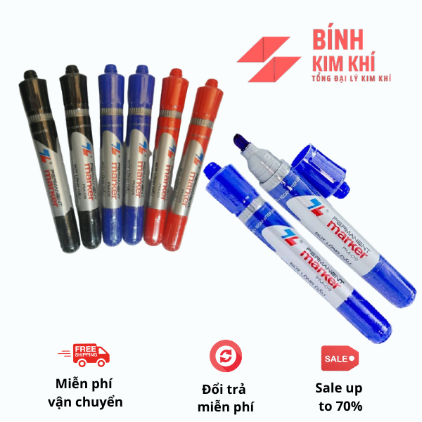 Bút lông dầu 2 đầu Thiên Long- Bút lông 2 đầu nhỏ to nhiều màu