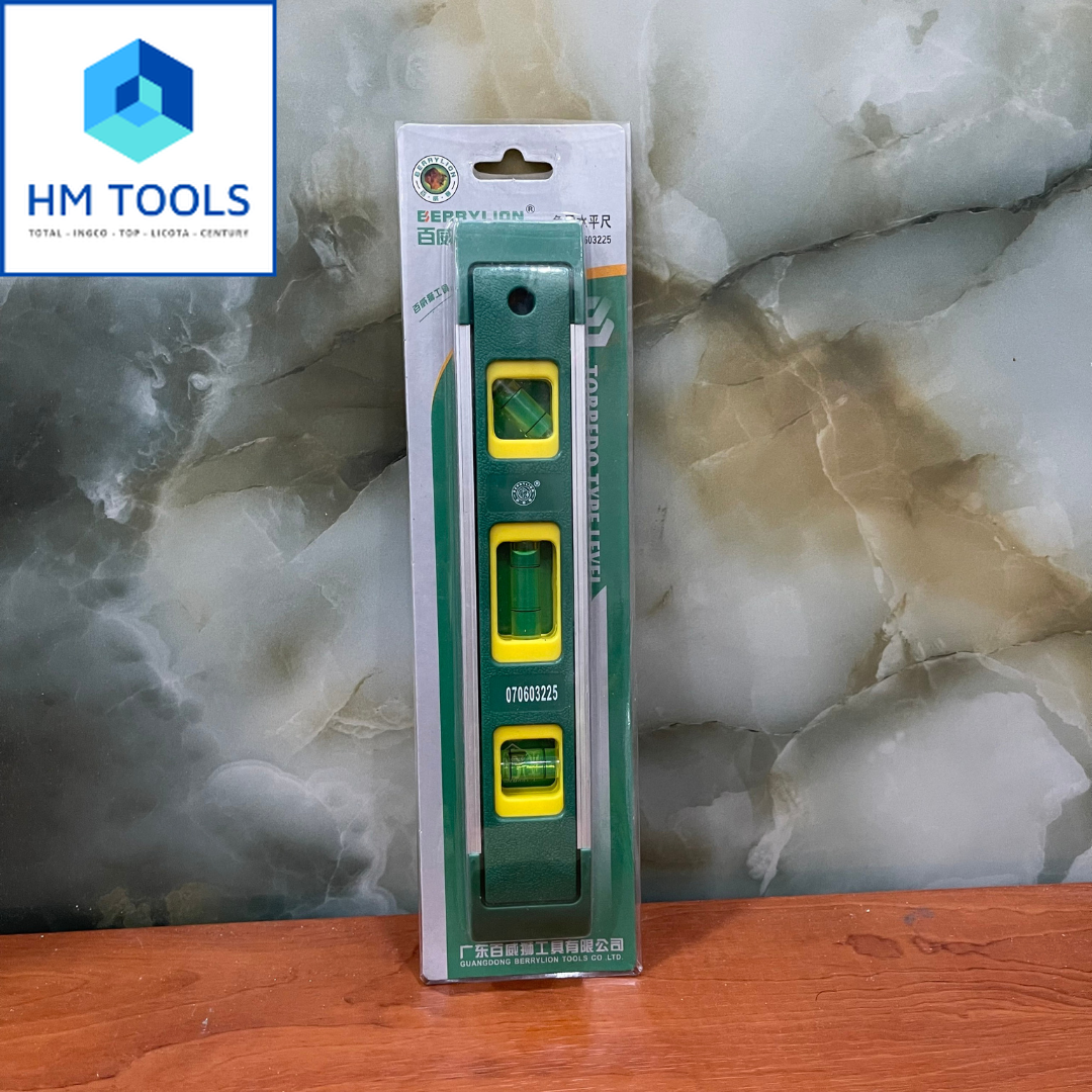 Thước thủy berrylion 200mm - 3 ống đo cân bằng - hàng công ty chất lượng