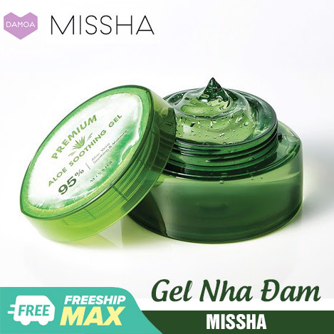Gel Nha đam Lô hội 95% Đa năng Dưỡng ẩm Missha Premium Aloe Soothing Gel From Jeju 300ml - Mỹ phẩm Hàn Quốc
