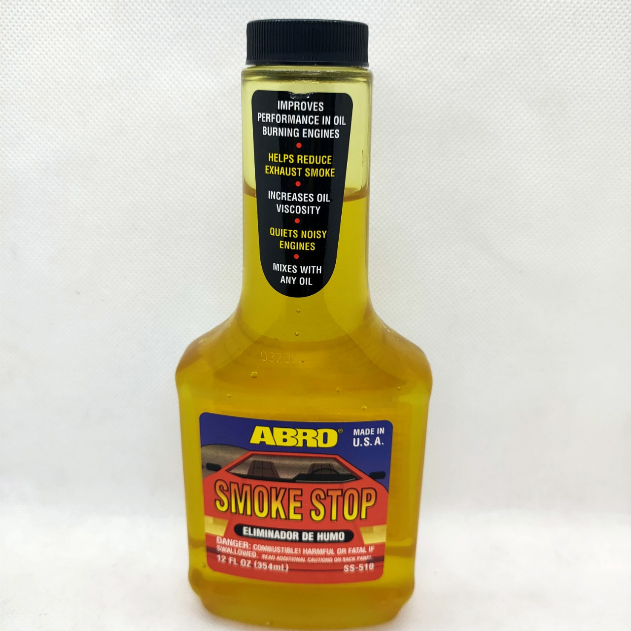 PHỤ GIA TĂNG ĐỘ NHỜN VÀ LÀM NGƯNG KHÓI XE Ô TÔ HIỆU ABRO, 354ml (Abro Smoke stop, 354ml)