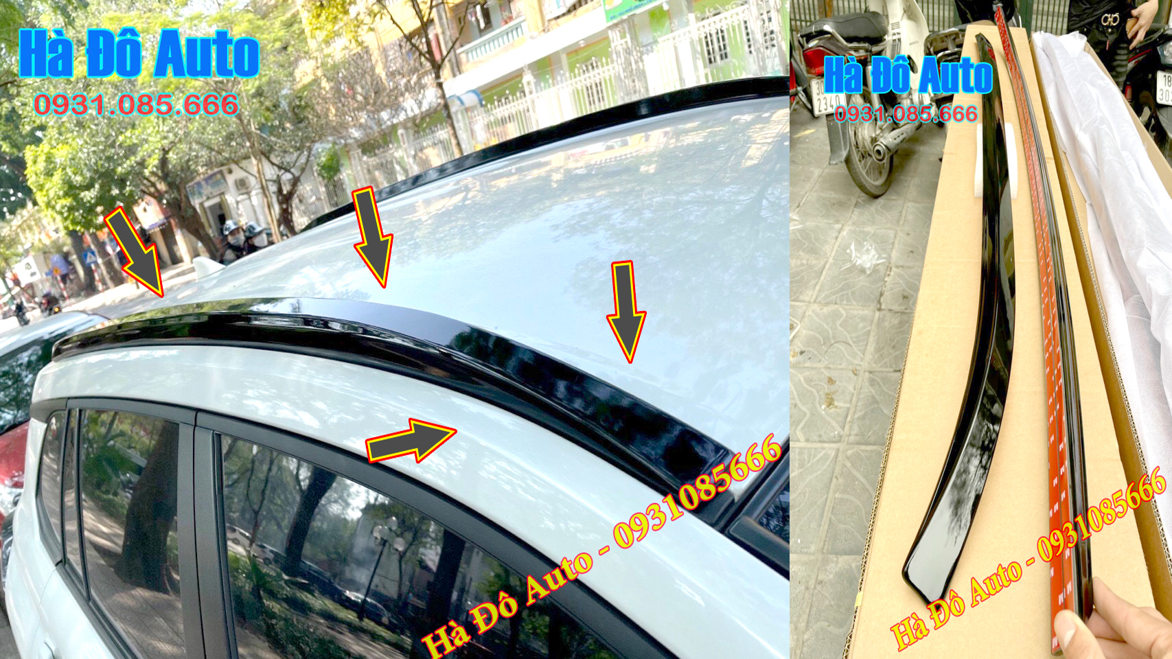 Bộ giá nóc toyota raize - giá nóc dọc raize