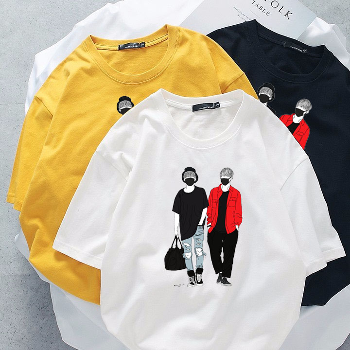 [HCM]áo thun Cotton Nam (Nữ) UNISEX Tay Lỡ Form rộng cổ tròn thiết kế siêu ngầu siêu chất (áo thun UNISEX sỉ 29k)