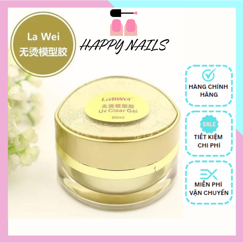 Gel đắp móng Lawei chính hãng - Gel lạnh Lawei đắp móng loại xịn không chảy, đậm đặc, vào form rất nhanh