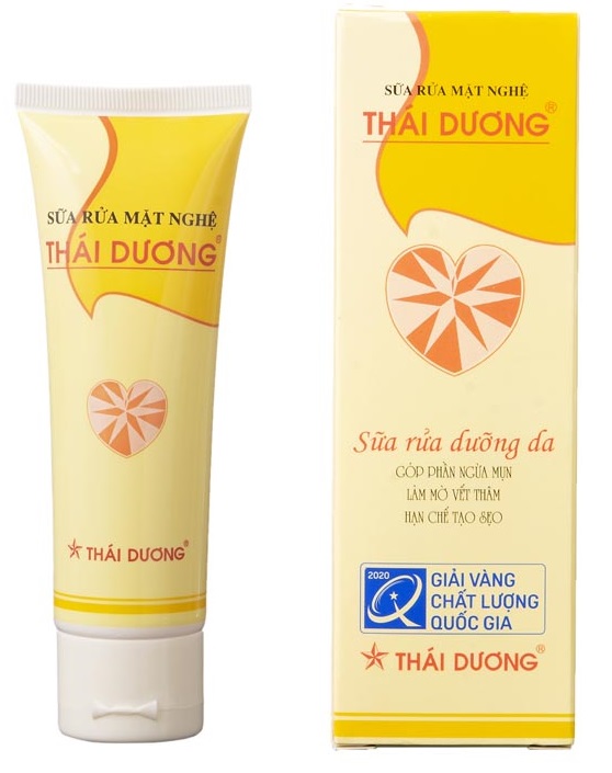 Sữa rửa mặt SRM nghệ Thái Dương ngừa mụn thâm 90g