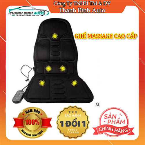 Đệm Lót Ghế Massage Toàn Thân Cao Cấp Dùng Cho Ghế Xe Hơi, Văn Phòng