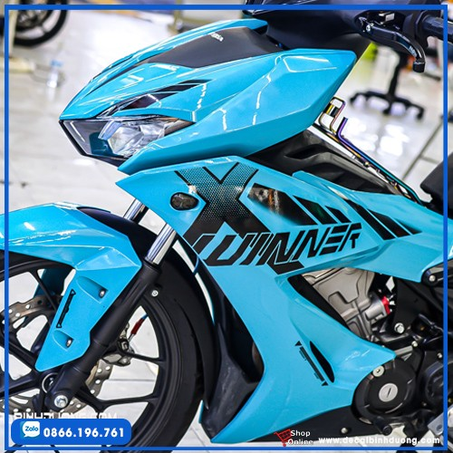 Tem Trùm Winner X Xanh Đen Đẹp - Tem Xe Winner Xanh Đen - Tem Winner X Giá Rẻ Đẹp
