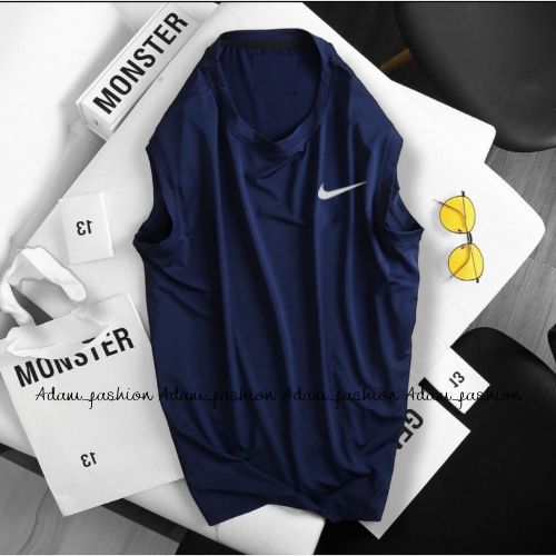 Áo thun nam sát nách nk có size đại thun thể thao poly lạnh, co giãn 4 chiều adam_fashion
