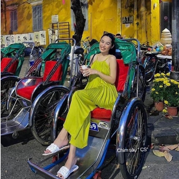 Sét bộ dập ly suông yếm - maxi ngọc lan