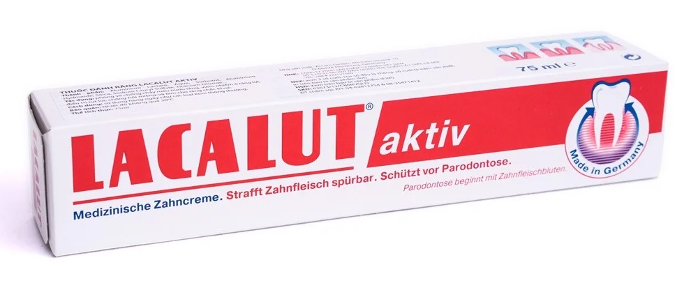 Kem đánh răng KĐR Lacalut Aktiv Active 75ml