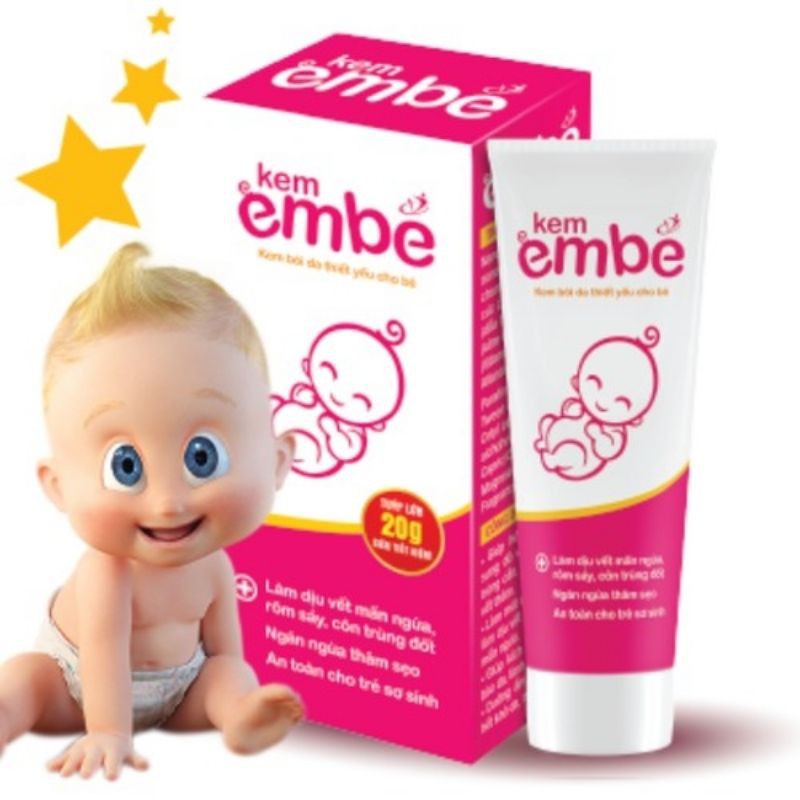Kem Em Bé - hết mẩn ngứa rôm sảy côn trùng đốt thâm thẹo
