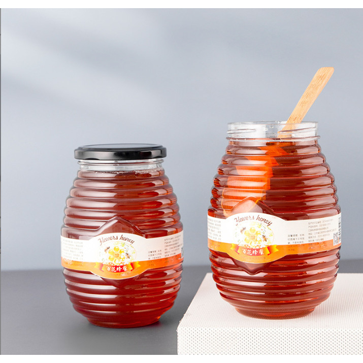 Hũ thủy tinh con ong nắp thiết 200ml 350ml 750ml , tùy chọn dung tích